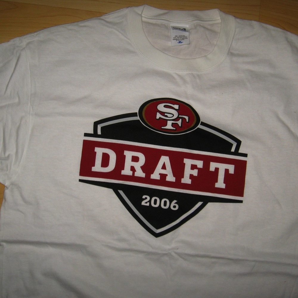 🏈 San Francisco 49ers 2006 Draft T Shirt XLrg